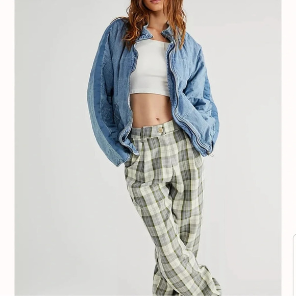 Free People Quilted Dolman Denim Jacket Size S - Picture 13 of 16